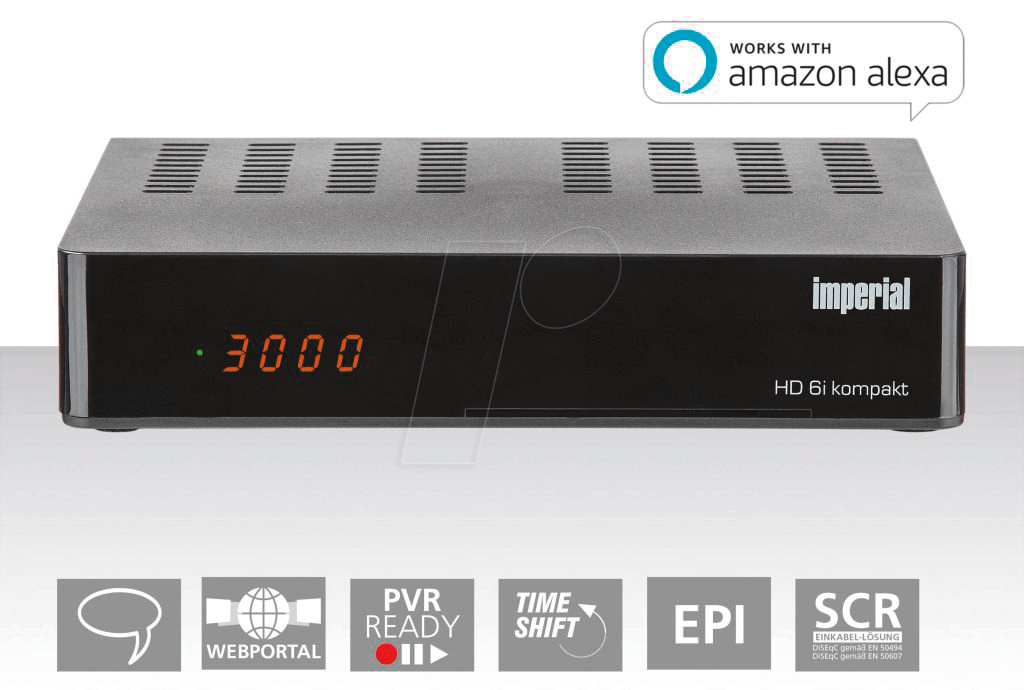 IMPERIAL HD6IK - HDTV Sat- & Sat-IP Multimediareceiver, FTA von Imperial