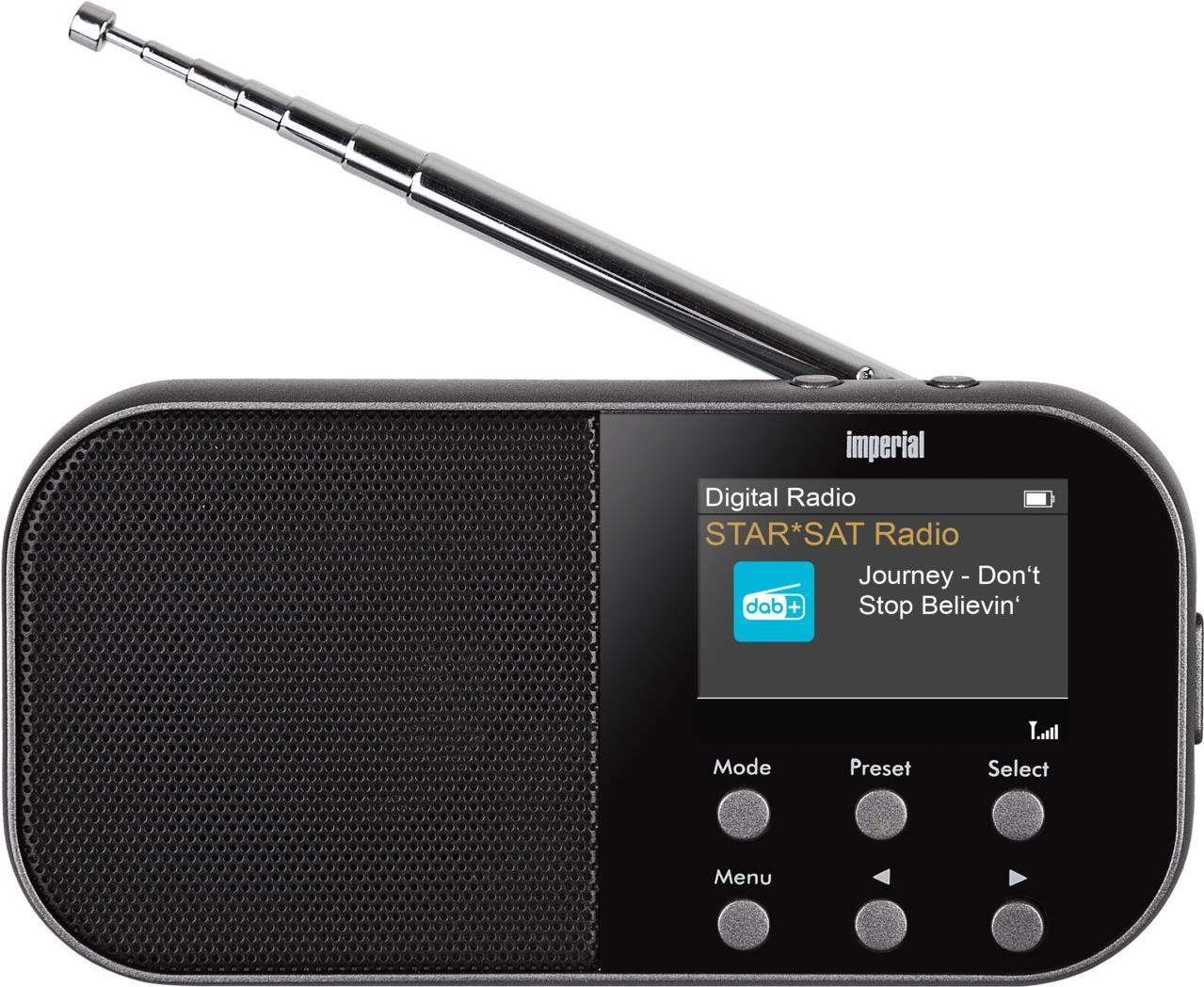 Imperial DABMAN 15 Taschenradio DAB+, UKW AUX, DAB+, UKW Tastensperre, Weckfunktion, wiederaufladbar Anthrazit (22-125-00) von Imperial