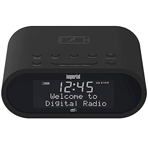 Imperial DABMAN d20 Radiowecker (DAB+ / DAB/UKW, Mono, Wecker, Uhrenradio, Wireless-Charging Funktion, Favoritenspeicher) schwarz von Imperial