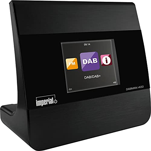 Imperial DABMAN i400 Internetradio/DAB+ Adapter- optimal für HiFi-Anlage (Stereo Sound, Internet/DAB+ / DAB/UKW, Bluetooth, Multiroom, Equalizer, UPnP, WLAN, LAN, Line-Out) schwarz von Imperial