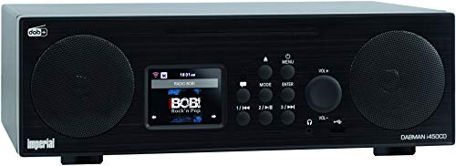 Imperial DABMAN i450 CD Internetradio/DAB+ Digitalradio mit CD Player (DAB+ Radio, Internet/DAB+ / DAB/UKW/FM, CD-Player, Bluetooth, WLAN, LAN, USB, Aux In, Line-Out, Subwoofer, 2.1 Sound) Schwarz von Imperial