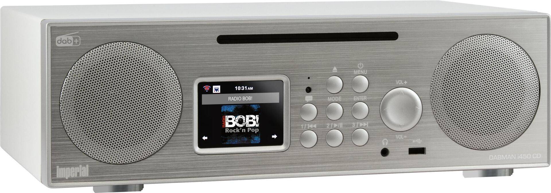 Telestar DABMAN i450 CD Radio Persönlich Analog Silber - Weiß (22-248-00) von Imperial