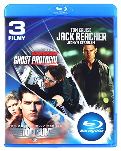 Top Gun / Mission: Impossible 4 - Ghost Protocol / Jack Reacher [3 Blu-ray Box] [PL Import] von Imperial