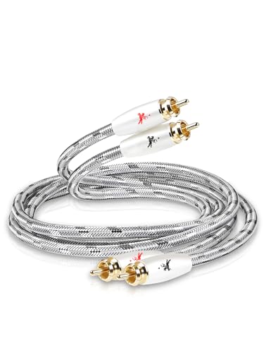 Impeto 1.5m 2RCA auf 2RCA Kabel, OFC Cinch Kabel, Hi-Fi Stereo-Audiokabel, hohe Qualität, sauberes Design, für Verstärker, Decoder, Plattenspieler Impeto 1.5m 2RCA auf 2RCA Kabel, OFC Cinch Kabel, Hi-Fi Stereo-Audiokabel, hohe Qualität, sauberes Design, für Verstärker, Decoder, Plattenspieler von Impeto