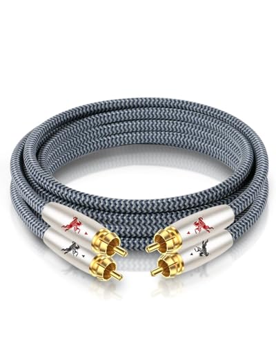 Impeto Upgrad Audiophiles Audiokabel, 2 Cinch-Stecker auf 2 Cinch-Stecker, HiFi-System-Konverter-Adapter mit Durchmesser 12,8 mm, Schwarz, 5 m Impeto Upgrad Audiophiles Audiokabel, 2 Cinch-Stecker auf 2 Cinch-Stecker, HiFi-System-Konverter-Adapter mit Durchmesser 12,8 mm, Schwarz, 5 m von Impeto
