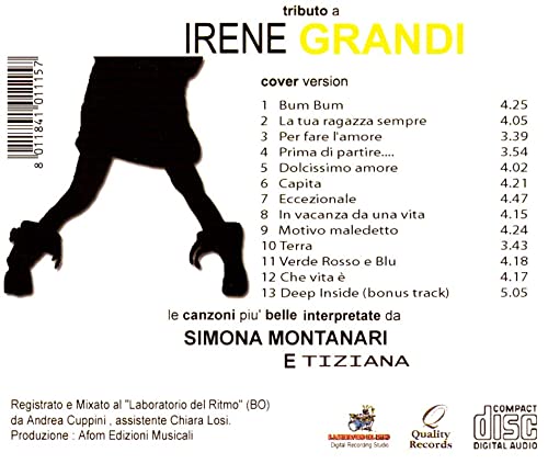 Simona Montanari: Tributo A Irene Grandi Cover Version [CD] von Import-SP
