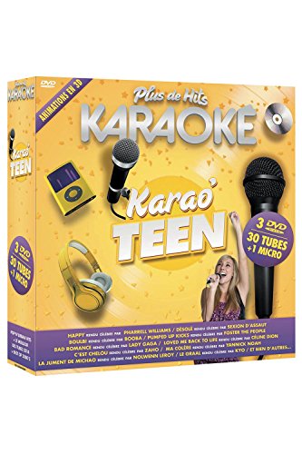 Plus de hits karaoké : karao' teen - coffret 3 DVD + micro von Imports
