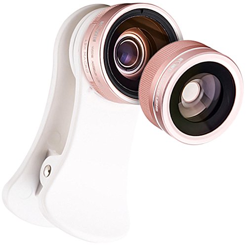 JJC Smartphone Kamera Objektiv Set, HD Linse, 105° Weitwinekl, 15X Makro Objektiv, 180° Fisheye Linse JJC Smartphone Kamera Objektiv Set, HD Linse, 105° Weitwinekl, 15X Makro Objektiv, 180° Fisheye Linse von Impulsfoto