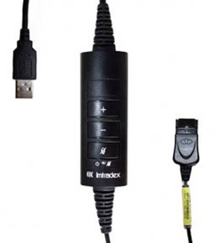 Imtradex AK-4 USB DEX-QD Telefon-Headset-Kabel Schwarz von Imtradex