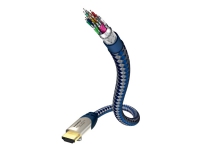 Inakustik 0042302, 2 m, HDMI Typ A (Standard), HDMI Typ A (Standard), 3D, 18,2 Gbit/s, Blau, Silber von In - Akustik