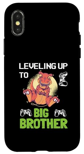 Leveling Up To Big Brother Bro I'm Going To Be A Big Brother Hülle für iPhone X/XS von In My Big Brother Era Shirt I Am A Big Brother