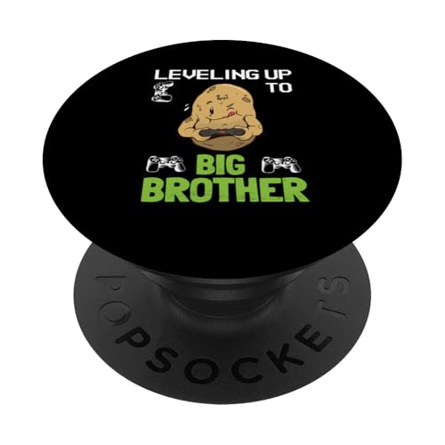 Leveling Up To Big Brother Bro I'm Going To Be A Big Brother PopSockets Klebender PopGrip Leveling Up To Big Brother Bro I'm Going To Be A Big Brother PopSockets Klebender PopGrip von In My Big Brother Era Shirt I Am A Big Brother
