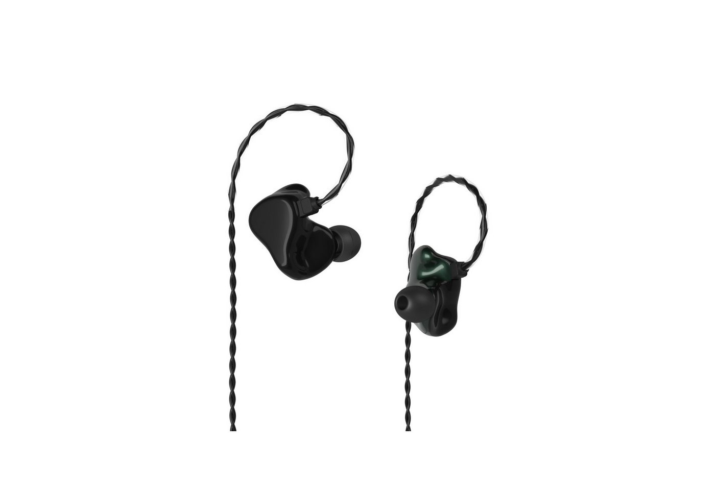 InEar In-Ear-Kopfhörer (StageDiver SD-4 green metallic/black - Kopfhörer) von InEar
