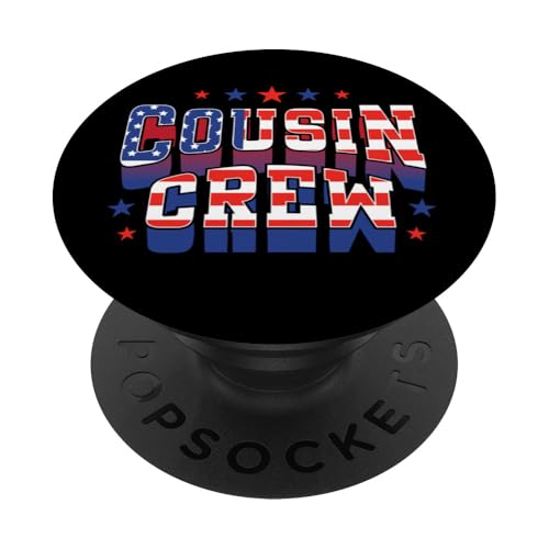4. Juli US Flagge Cousin Crew Patriotisch Amerikanisch PopSockets Klebender PopGrip von InGENIUS 4th of July Shirts & Geschenke