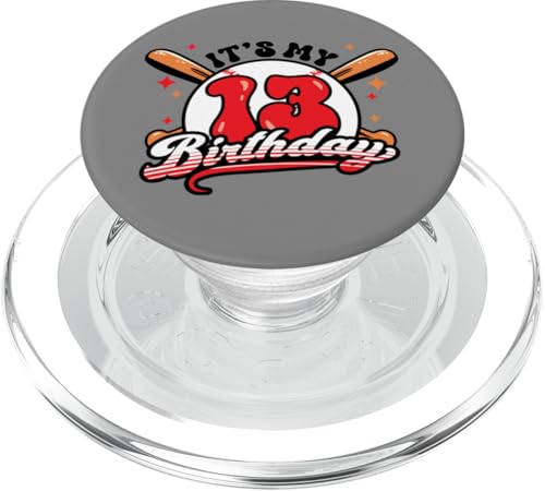Baseball 13. Geburtstag Junge 13 Jahre alt Awesome Funny PopSockets PopGrip für MagSafe Baseball 13. Geburtstag Junge 13 Jahre alt Awesome Funny PopSockets PopGrip für MagSafe von InGENIUS Baseball Geburtstagsshirts & Geschenke