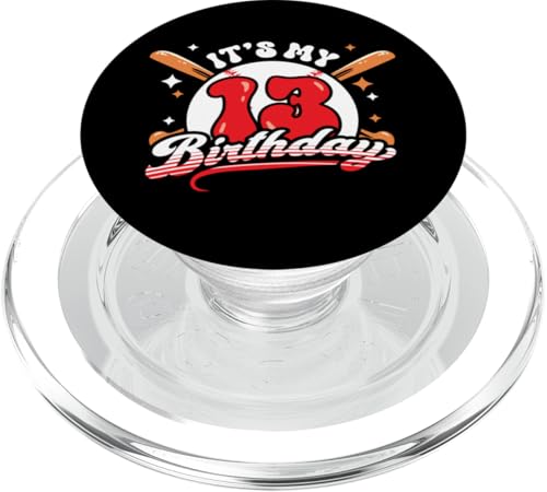 Baseball 13. Geburtstag Junge 13 Jahre alt Awesome Funny PopSockets PopGrip für MagSafe Baseball 13. Geburtstag Junge 13 Jahre alt Awesome Funny PopSockets PopGrip für MagSafe von InGENIUS Baseball Geburtstagsshirts & Geschenke