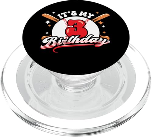 Baseball 3. Geburtstag Junge 3 Jahre alt Awesome Funny PopSockets PopGrip für MagSafe Baseball 3. Geburtstag Junge 3 Jahre alt Awesome Funny PopSockets PopGrip für MagSafe von InGENIUS Baseball Geburtstagsshirts & Geschenke