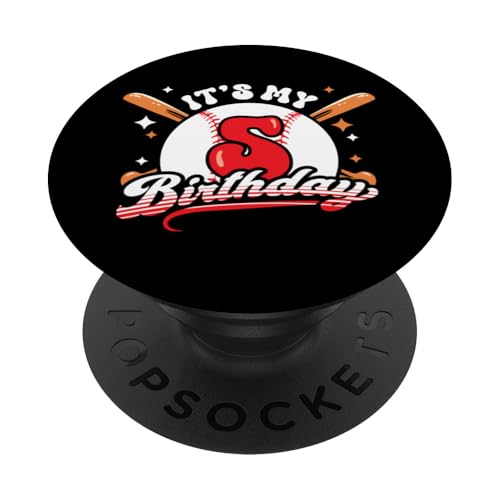 Baseball 5. Geburtstag Junge 5 Jahre alt Awesome Funny PopSockets Klebender PopGrip Baseball 5. Geburtstag Junge 5 Jahre alt Awesome Funny PopSockets Klebender PopGrip von InGENIUS Baseball Geburtstagsshirts & Geschenke