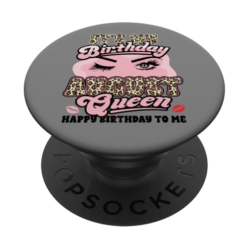 Alles Gute zum Geburtstag Mädchen geboren August Sassy Queen PopSockets Klebender PopGrip Alles Gute zum Geburtstag Mädchen geboren August Sassy Queen PopSockets Klebender PopGrip von InGENIUS Birthday Queen Hemden & Geschenke