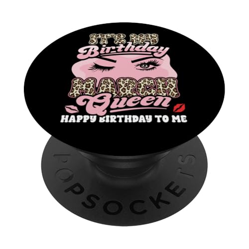 Alles Gute zum Geburtstag Mädchen geboren März Sassy Queen PopSockets Klebender PopGrip Alles Gute zum Geburtstag Mädchen geboren März Sassy Queen PopSockets Klebender PopGrip von InGENIUS Birthday Queen Hemden & Geschenke
