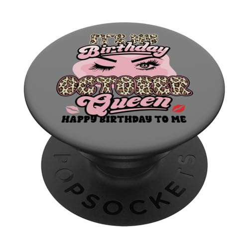 Alles Gute zum Geburtstag Mädchen geboren Oktober Sassy PopSockets Klebender PopGrip Alles Gute zum Geburtstag Mädchen geboren Oktober Sassy PopSockets Klebender PopGrip von InGENIUS Birthday Queen Hemden & Geschenke
