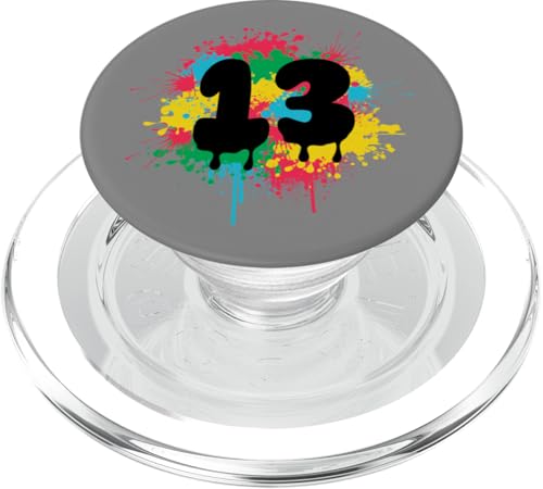 13. Geburtstag Bunte Farbspritzer 13 Dreizehn Jahre alt PopSockets PopGrip für MagSafe 13. Geburtstag Bunte Farbspritzer 13 Dreizehn Jahre alt PopSockets PopGrip für MagSafe von InGENIUS Bunte Geburtstagsshirts & Geschenke
