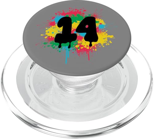 14. Geburtstag Bunte Farbspritzer 14 Vierzehn Jahre alt PopSockets PopGrip für MagSafe 14. Geburtstag Bunte Farbspritzer 14 Vierzehn Jahre alt PopSockets PopGrip für MagSafe von InGENIUS Bunte Geburtstagsshirts & Geschenke