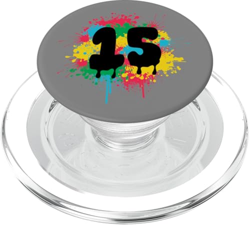 15. Geburtstag Bunte Farbspritzer 15 Fünfzehn Jahre alt PopSockets PopGrip für MagSafe 15. Geburtstag Bunte Farbspritzer 15 Fünfzehn Jahre alt PopSockets PopGrip für MagSafe von InGENIUS Bunte Geburtstagsshirts & Geschenke