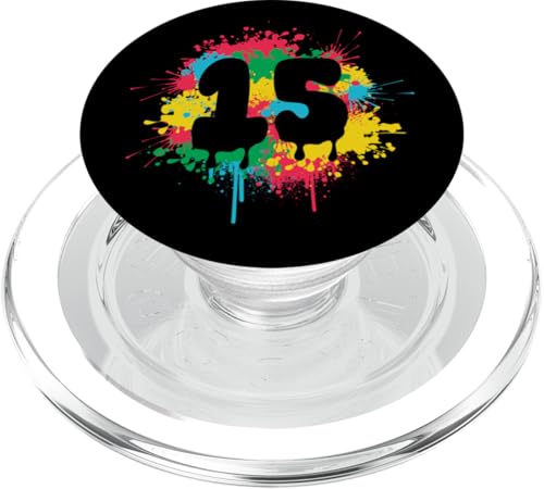 15. Geburtstag Bunte Farbspritzer 15 Fünfzehn Jahre alt PopSockets PopGrip für MagSafe 15. Geburtstag Bunte Farbspritzer 15 Fünfzehn Jahre alt PopSockets PopGrip für MagSafe von InGENIUS Bunte Geburtstagsshirts & Geschenke