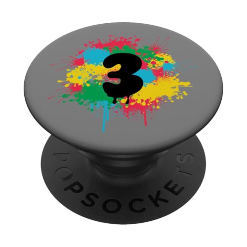 3. Geburtstag bunte Farbe spritzt 3 drei Jahre alt Geschenk PopSockets Klebender PopGrip 3. Geburtstag bunte Farbe spritzt 3 drei Jahre alt Geschenk PopSockets Klebender PopGrip von InGENIUS Bunte Geburtstagsshirts & Geschenke