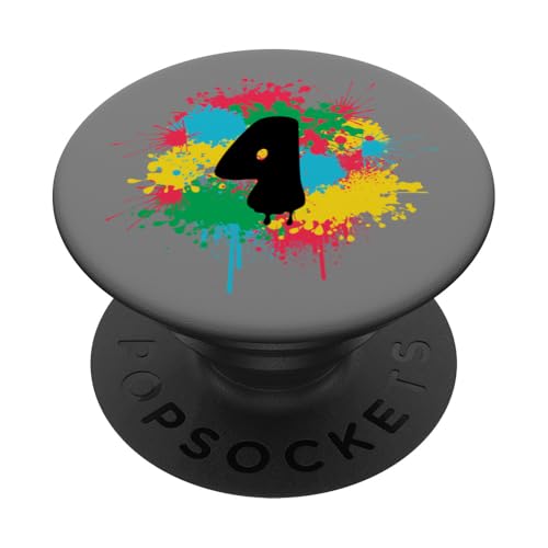 4. Geburtstag bunte Farbe spritzt 4 Vier Jahre alt Geschenk PopSockets Klebender PopGrip 4. Geburtstag bunte Farbe spritzt 4 Vier Jahre alt Geschenk PopSockets Klebender PopGrip von InGENIUS Bunte Geburtstagsshirts & Geschenke