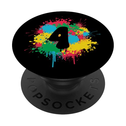 4. Geburtstag bunte Farbe spritzt 4 Vier Jahre alt Geschenk PopSockets Klebender PopGrip 4. Geburtstag bunte Farbe spritzt 4 Vier Jahre alt Geschenk PopSockets Klebender PopGrip von InGENIUS Bunte Geburtstagsshirts & Geschenke