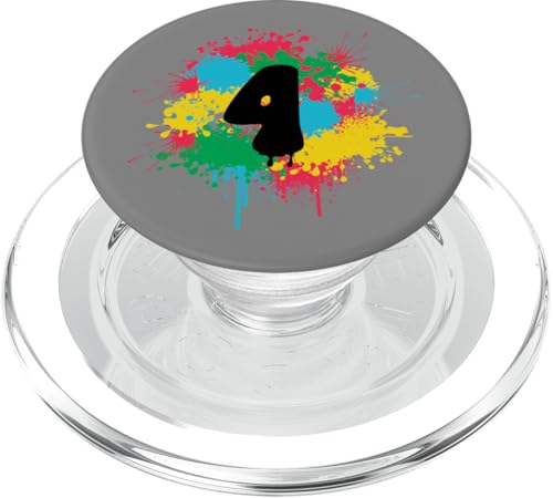 4. Geburtstag bunte Farbe spritzt 4 Vier Jahre alt Geschenk PopSockets PopGrip für MagSafe 4. Geburtstag bunte Farbe spritzt 4 Vier Jahre alt Geschenk PopSockets PopGrip für MagSafe von InGENIUS Bunte Geburtstagsshirts & Geschenke