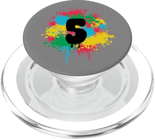 5. Geburtstag bunte Farbe spritzt 5 fünf Jahre alt Geschenk PopSockets PopGrip für MagSafe 5. Geburtstag bunte Farbe spritzt 5 fünf Jahre alt Geschenk PopSockets PopGrip für MagSafe von InGENIUS Bunte Geburtstagsshirts & Geschenke
