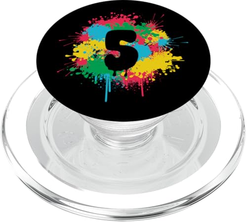 5. Geburtstag bunte Farbe spritzt 5 fünf Jahre alt Geschenk PopSockets PopGrip für MagSafe 5. Geburtstag bunte Farbe spritzt 5 fünf Jahre alt Geschenk PopSockets PopGrip für MagSafe von InGENIUS Bunte Geburtstagsshirts & Geschenke
