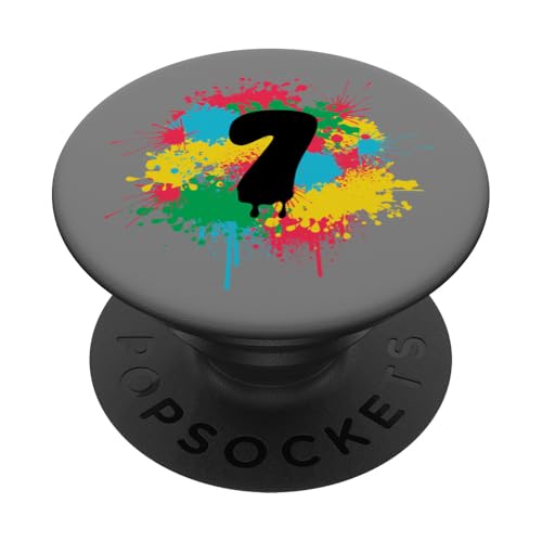 7th Birthday Bunte Farbspritzer 7 Sieben Jahre alt Geschenk PopSockets Klebender PopGrip 7th Birthday Bunte Farbspritzer 7 Sieben Jahre alt Geschenk PopSockets Klebender PopGrip von InGENIUS Bunte Geburtstagsshirts & Geschenke
