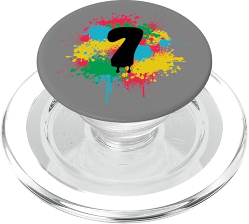7th Birthday Bunte Farbspritzer 7 Sieben Jahre alt Geschenk PopSockets PopGrip für MagSafe 7th Birthday Bunte Farbspritzer 7 Sieben Jahre alt Geschenk PopSockets PopGrip für MagSafe von InGENIUS Bunte Geburtstagsshirts & Geschenke