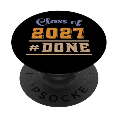 Abschluss Senior Grad Done Class of 2027 Abschluss Funny PopSockets Klebender PopGrip Abschluss Senior Grad Done Class of 2027 Abschluss Funny PopSockets Klebender PopGrip von InGENIUS Funny Graduation Shirts & Geschenke