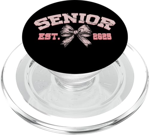 Coquette Senior EST 2025 Rosa Schleife Zurück zu Schule PopSockets PopGrip für MagSafe Coquette Senior EST 2025 Rosa Schleife Zurück zu Schule PopSockets PopGrip für MagSafe von InGENIUS Funny Graduation Shirts & Geschenke
