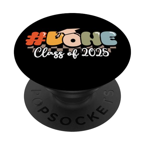 Graduierung Senior Done Klasse 2025 Graduierter Student PopSockets Klebender PopGrip Graduierung Senior Done Klasse 2025 Graduierter Student PopSockets Klebender PopGrip von InGENIUS Funny Graduation Shirts & Geschenke