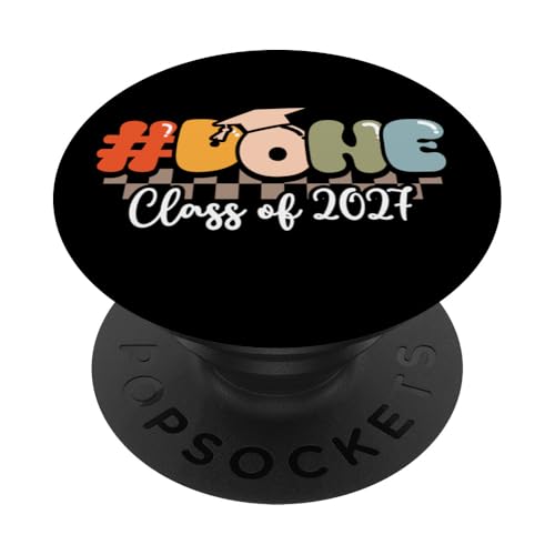 Graduierung Senior Done Klasse 2027 Graduierter Student PopSockets Klebender PopGrip von InGENIUS Funny Graduation Shirts & Geschenke