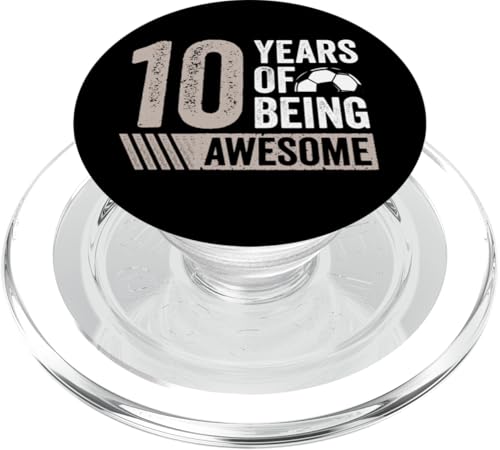 Fußball 10. Geburtstag Junge 10 Jahre alt Awesome Funny Kids PopSockets PopGrip für MagSafe Fußball 10. Geburtstag Junge 10 Jahre alt Awesome Funny Kids PopSockets PopGrip für MagSafe von InGENIUS Fußball Geburtstagsshirts & Geschenke