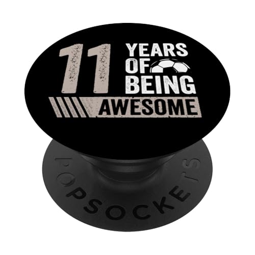 Fußball 11. Geburtstag Junge 11 Jahre alt Awesome Funny Kids PopSockets Klebender PopGrip Fußball 11. Geburtstag Junge 11 Jahre alt Awesome Funny Kids PopSockets Klebender PopGrip von InGENIUS Fußball Geburtstagsshirts & Geschenke