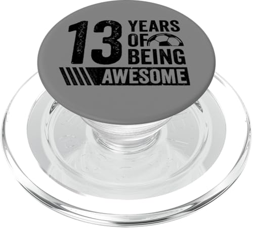 Fußball 13. Geburtstag Junge 13 Jahre alt Awesome Funny Kids PopSockets PopGrip für MagSafe Fußball 13. Geburtstag Junge 13 Jahre alt Awesome Funny Kids PopSockets PopGrip für MagSafe von InGENIUS Fußball Geburtstagsshirts & Geschenke