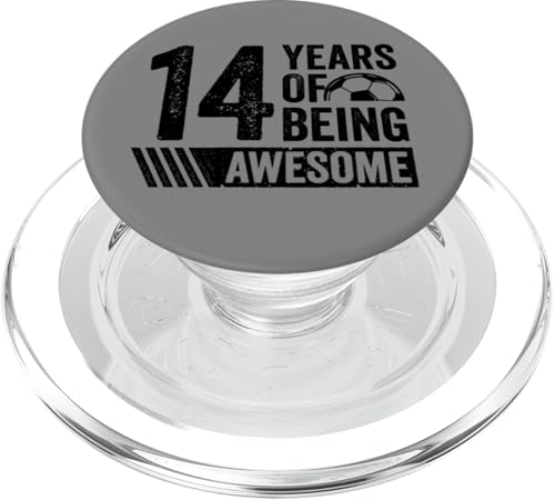 Fußball 14. Geburtstag Junge 14 Jahre alt Awesome Funny Kids PopSockets PopGrip für MagSafe Fußball 14. Geburtstag Junge 14 Jahre alt Awesome Funny Kids PopSockets PopGrip für MagSafe von InGENIUS Fußball Geburtstagsshirts & Geschenke