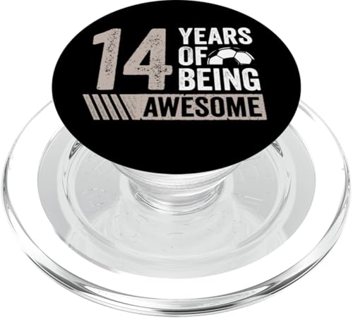 Fußball 14. Geburtstag Junge 14 Jahre alt Awesome Funny Kids PopSockets PopGrip für MagSafe Fußball 14. Geburtstag Junge 14 Jahre alt Awesome Funny Kids PopSockets PopGrip für MagSafe von InGENIUS Fußball Geburtstagsshirts & Geschenke