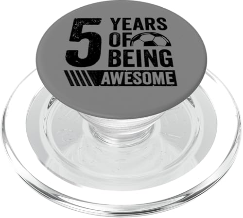 Fußball 5. Geburtstag Junge 5 Jahre alt Geschenk Awesome PopSockets PopGrip für MagSafe Fußball 5. Geburtstag Junge 5 Jahre alt Geschenk Awesome PopSockets PopGrip für MagSafe von InGENIUS Fußball Geburtstagsshirts & Geschenke