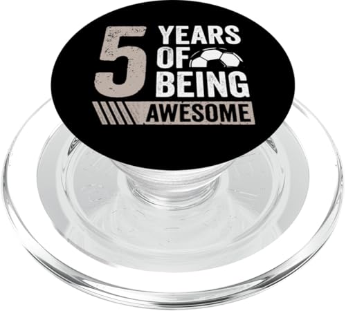 Fußball 5. Geburtstag Junge 5 Jahre alt Geschenk Awesome PopSockets PopGrip für MagSafe Fußball 5. Geburtstag Junge 5 Jahre alt Geschenk Awesome PopSockets PopGrip für MagSafe von InGENIUS Fußball Geburtstagsshirts & Geschenke