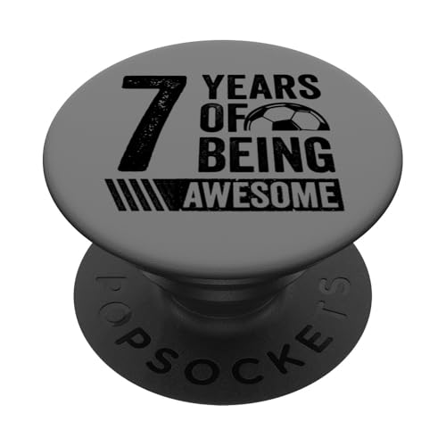 Fußball 7. Geburtstag Junge 7 Jahre alt Geschenk Awesome PopSockets Klebender PopGrip Fußball 7. Geburtstag Junge 7 Jahre alt Geschenk Awesome PopSockets Klebender PopGrip von InGENIUS Fußball Geburtstagsshirts & Geschenke