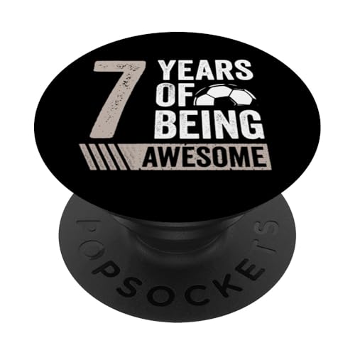 Fußball 7. Geburtstag Junge 7 Jahre alt Geschenk Awesome PopSockets Klebender PopGrip Fußball 7. Geburtstag Junge 7 Jahre alt Geschenk Awesome PopSockets Klebender PopGrip von InGENIUS Fußball Geburtstagsshirts & Geschenke
